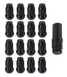 Can-Am Offroad 12mm x 1.5, Black, Set of 16 Spline Lug Nuts by QuadBoss