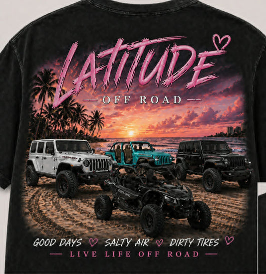Ladies T-Shirt Good Days Jeep SxS - Black