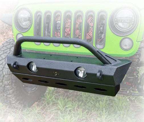 Turn Offroad Full-Width Front Bumper w/ Bull Bar & Skid Plate - Jeep JK/JL/JT (2007-2025) | JLFB-02