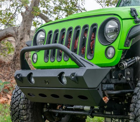 Turn Offroad Full-Width Front Bumper w/ Bull Bar & Skid Plate - Jeep JK/JL/JT (2007-2025) | JLFB-02