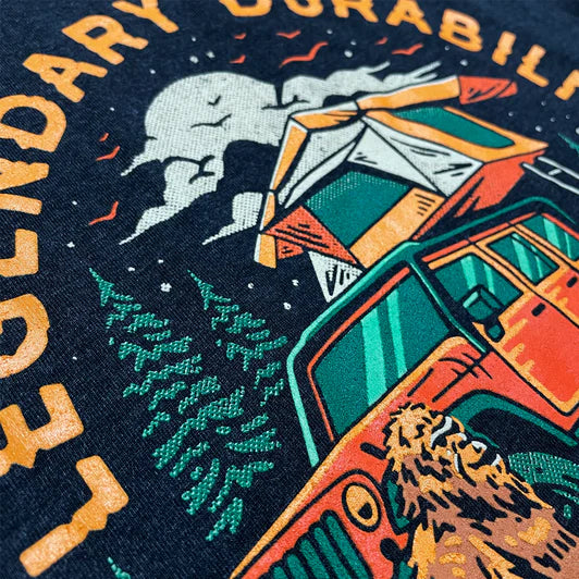 Mens Jeep® Sasquatch Family T-Shirt - Black