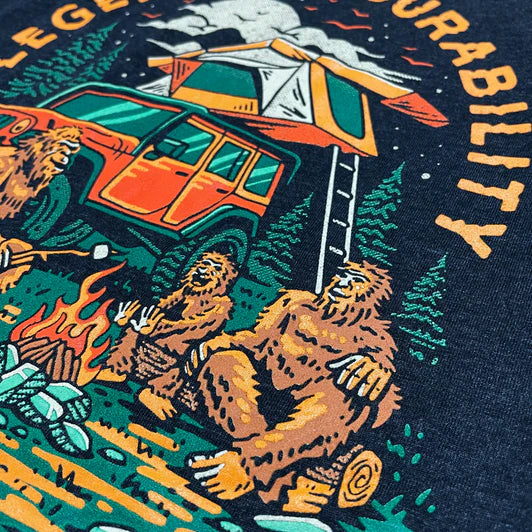 Mens Jeep® Sasquatch Family T-Shirt - Black