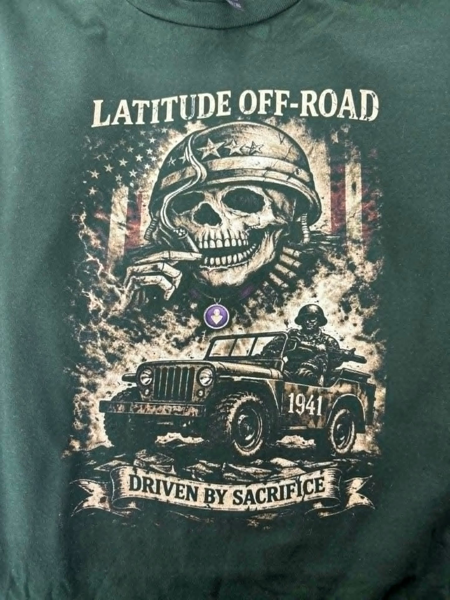 Mens T-Shirt "Driven By Sacrifice" - Tri-blend